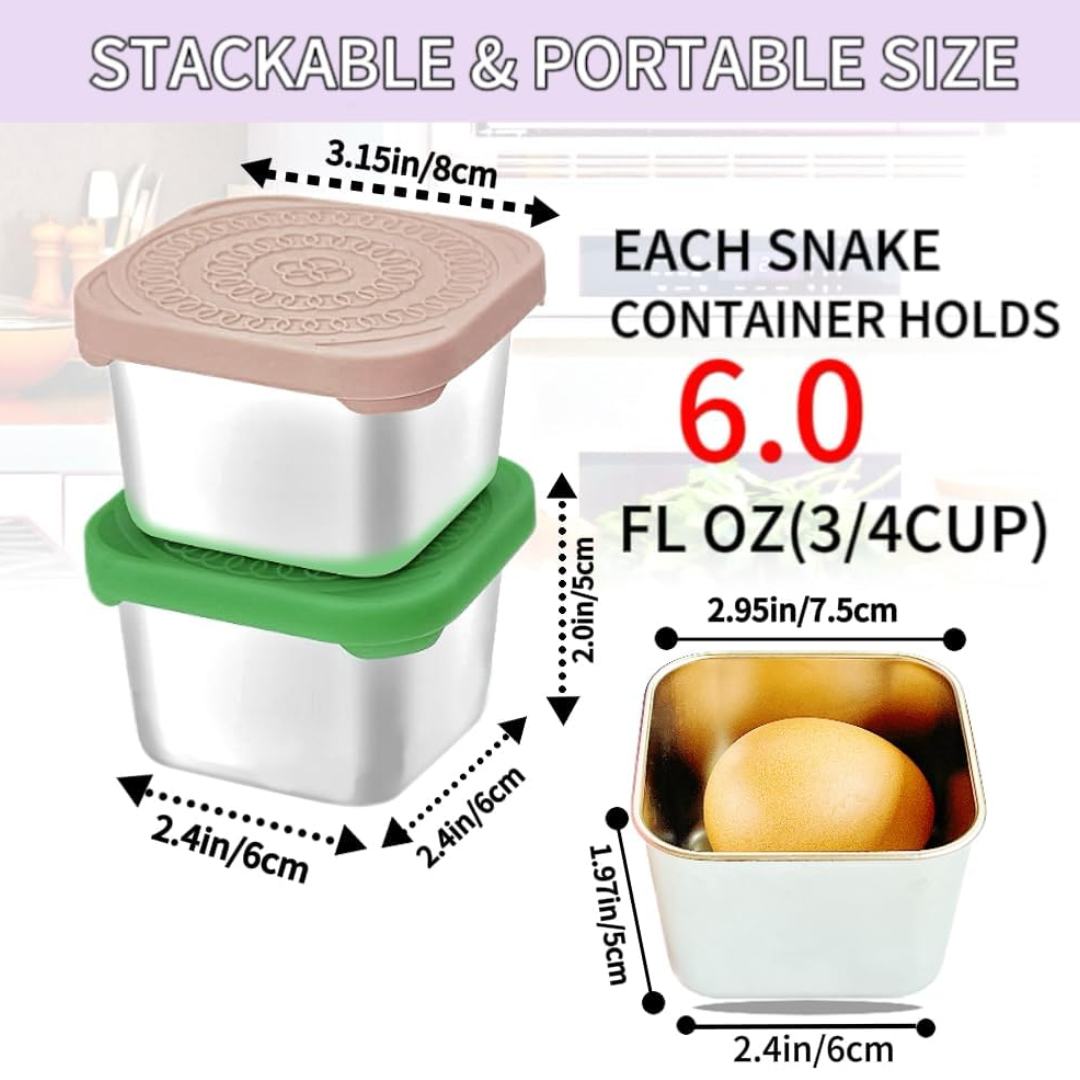 SnackBox Pro - Boîtes à Goûter en Acier Inoxydable