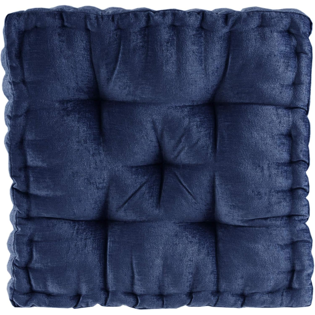 ZenComfort - Coussin de Sol en Chenille Moelleux