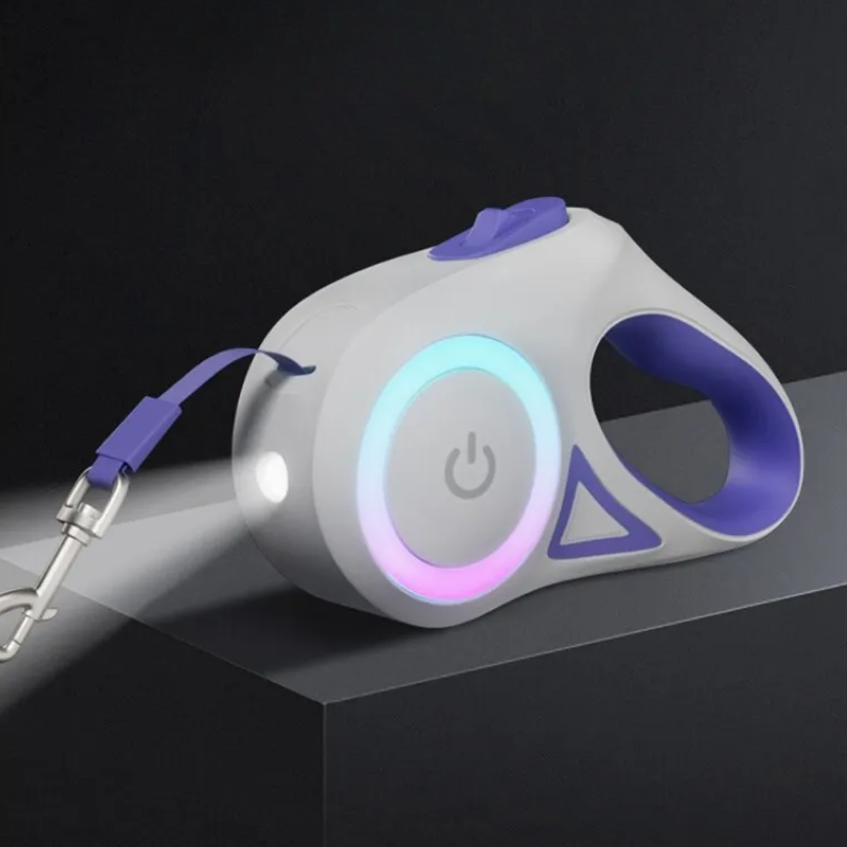 LED Dog Leash - Light-Up Retractable Lead