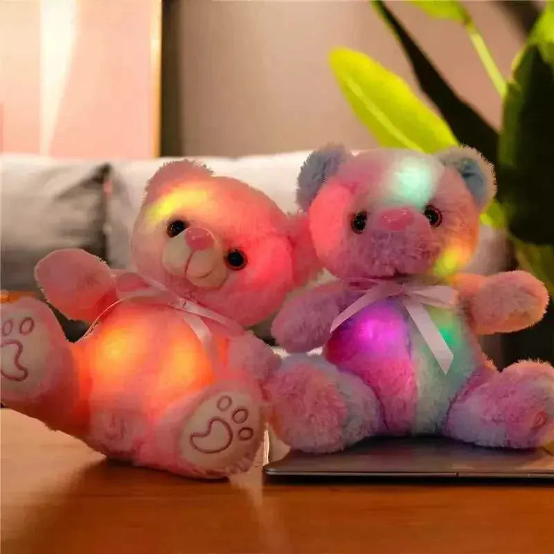 LED Light-Up Teddy Bear Plush, Colour Changing