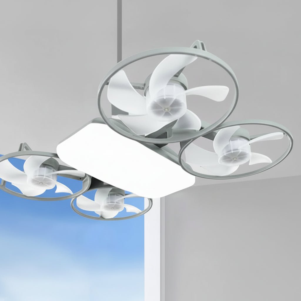 Ventilateur Plafond Silencieux avec Éclairage LED | Design Pliable et Élégant pour un Confort Optimal 4