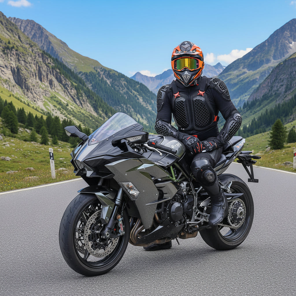 Veste de Moto Pare-Balles en Multi-Matériaux | Protection Certifiée pour Conduite Sécurisée 0