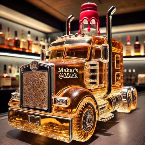 Carafe à Whisky Camion en Verre