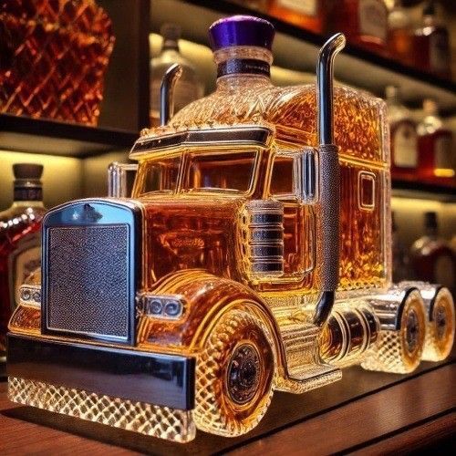 Carafe à Whisky Camion en Verre