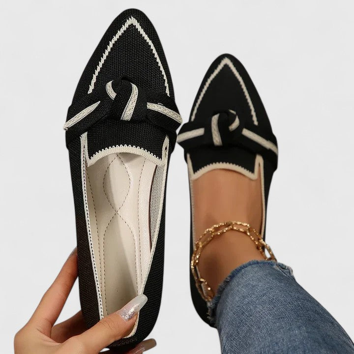 Women's Black Loafers - Chic Orthopedic Comfort Shoes for Everyday Style