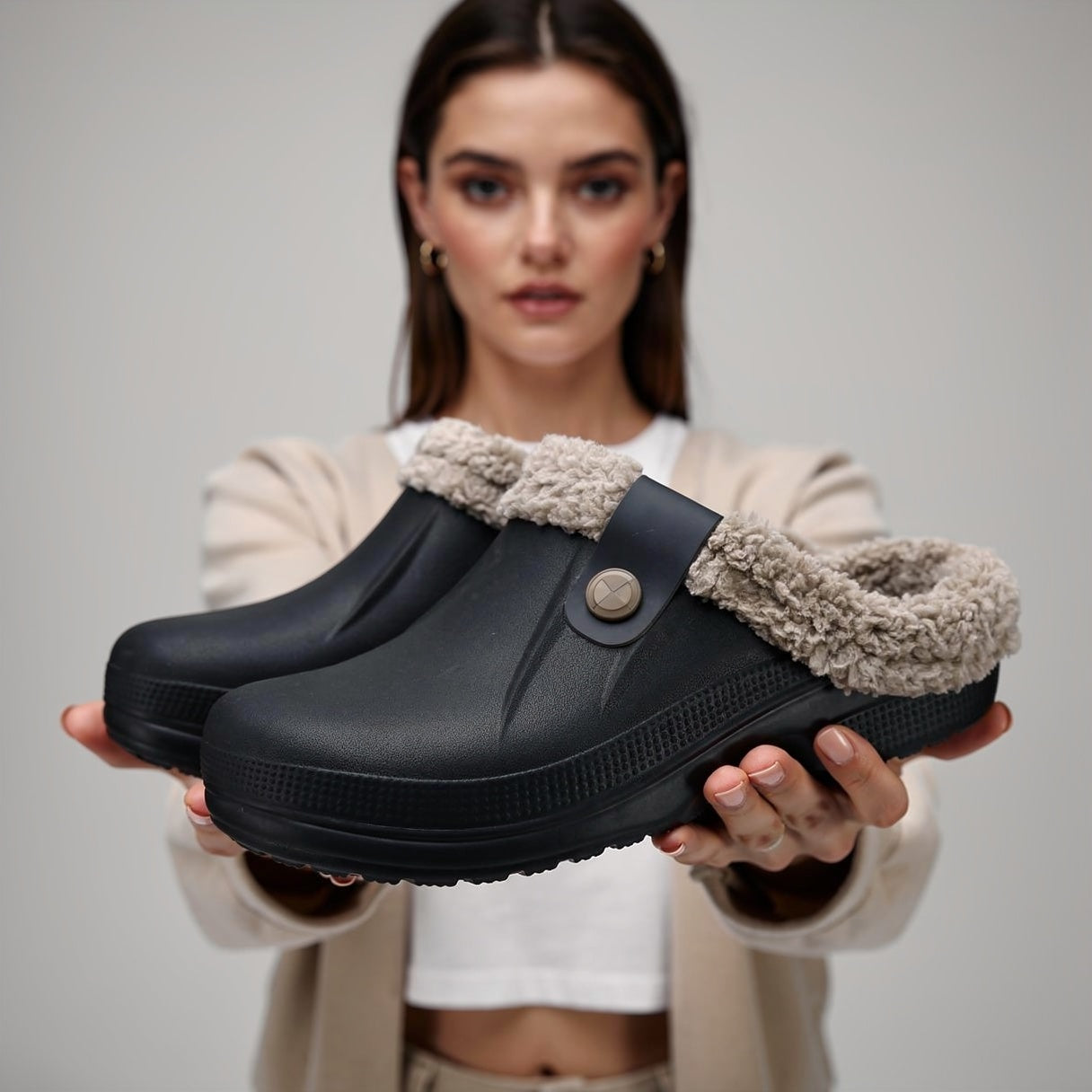 Women's Ergonomic Comfort Clogs - Supportive Slip-On Mules for Everyday Use