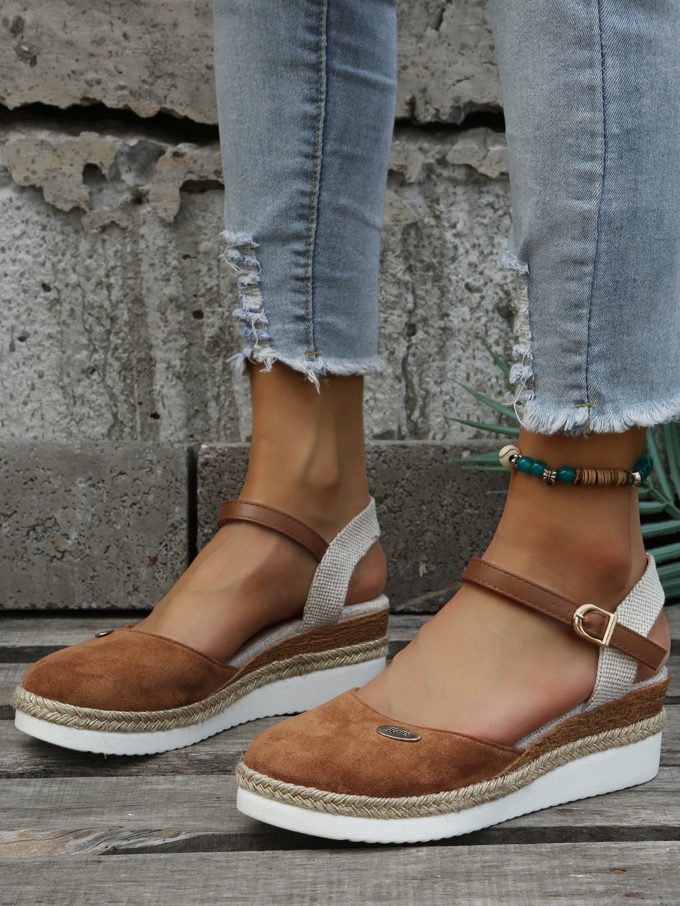 Women's Orthopedic Espadrille Wedge Shoes - Stylish Comfort for Everyday Wear
