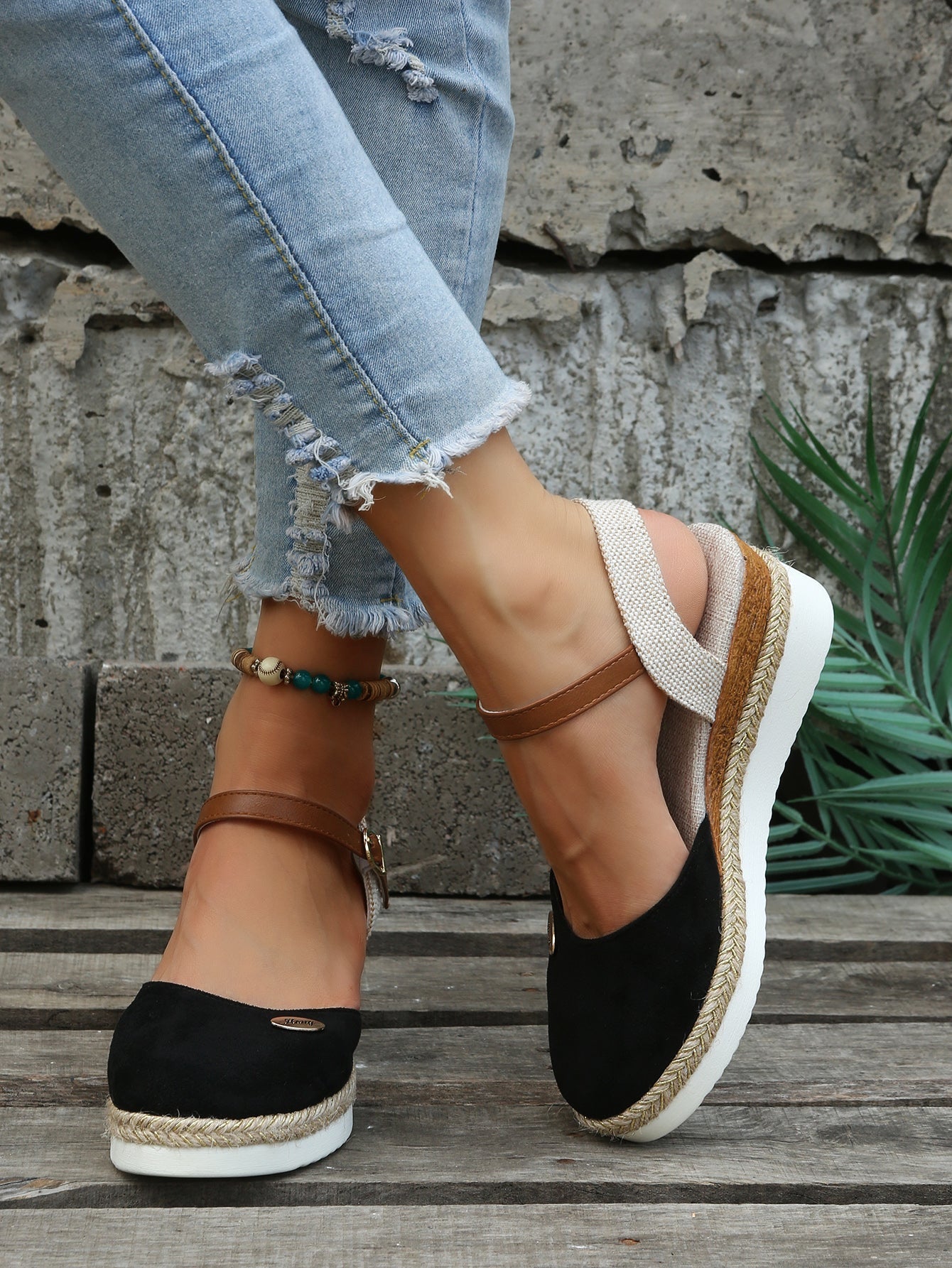 Women's Orthopedic Espadrille Wedge Shoes - Stylish Comfort for Everyday Wear