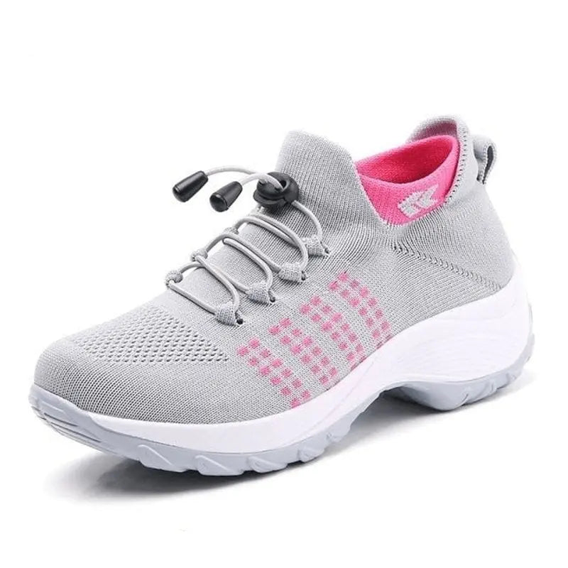 Women's Orthopedic Sneakers - Supportive and Flexible Footwear for All-Day Comfort
