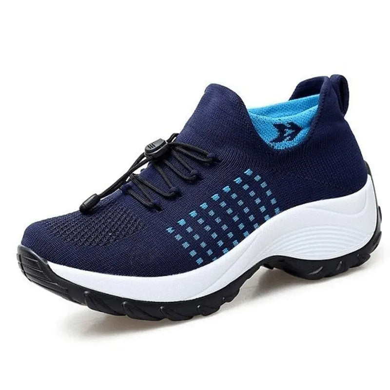 Women's Orthopedic Sneakers - Supportive and Flexible Footwear for All-Day Comfort