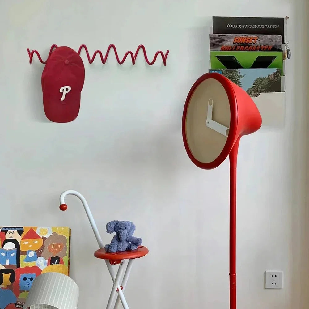 Wrought Iron Wall Hook - Modern Wave Design 3