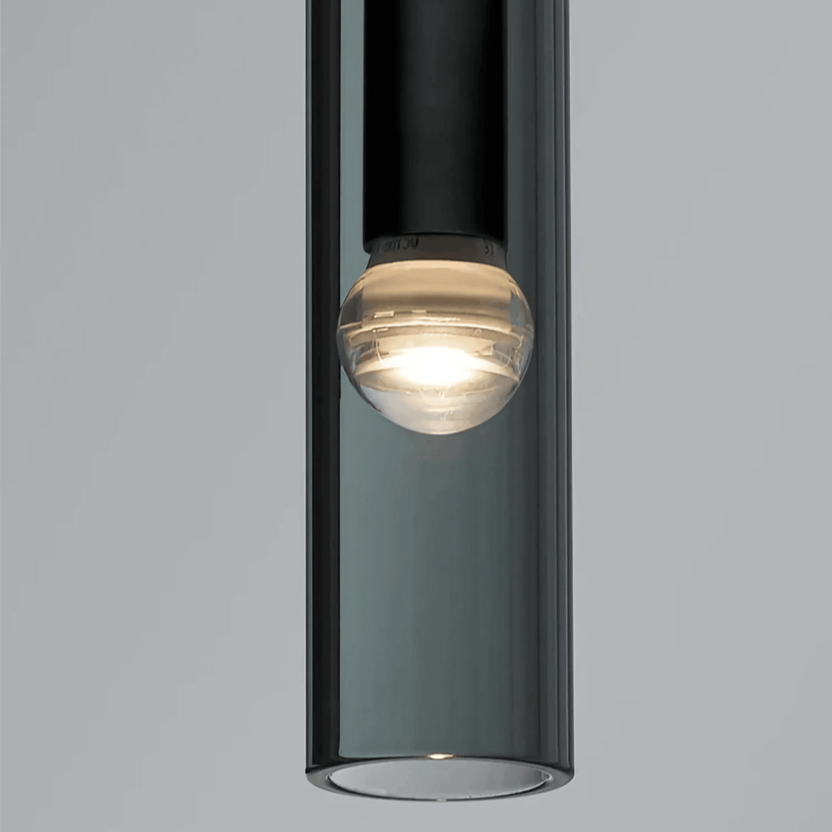 Suspension ou applique en verre fumé noir