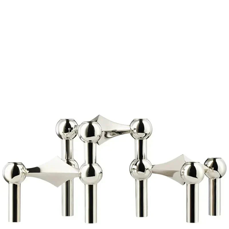 Molecular Structure Metal Candle Holder