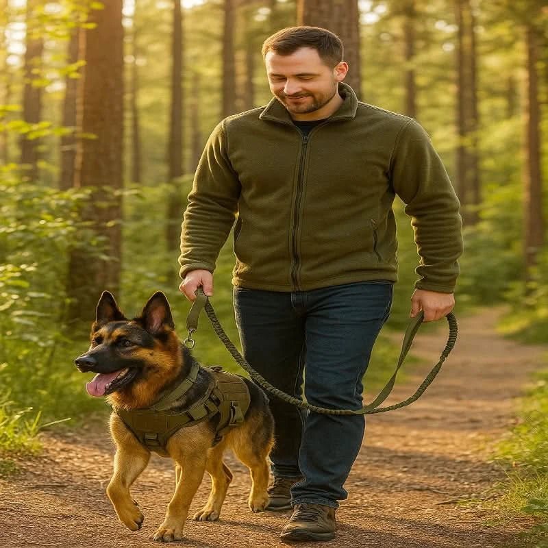 Nylon Vest Dog Harness with Handle and Reflectors