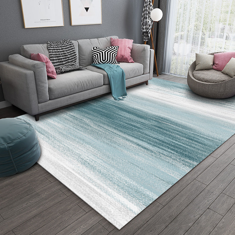 Grand tapis en fausse laine 300 x 200 cm, motif abstrait
