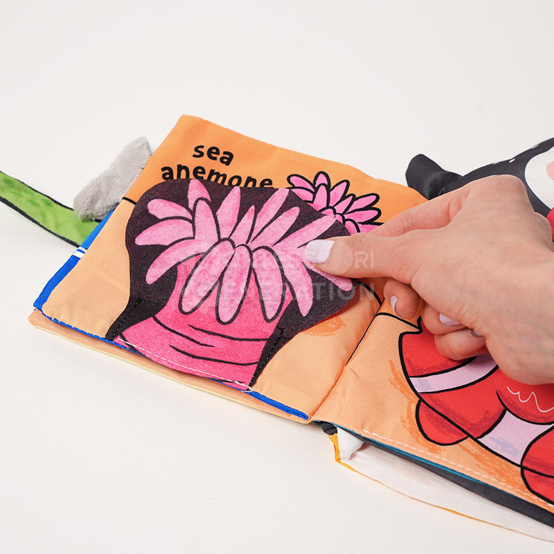 Livre en tissu d'éveil pour bébé, 29 cm