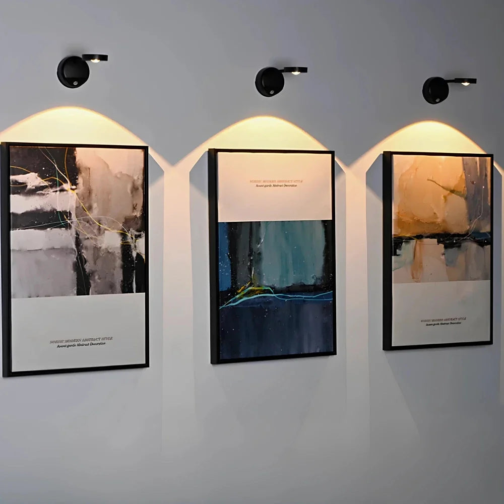 Spot LED sans fil à détecteur, rotation 360°