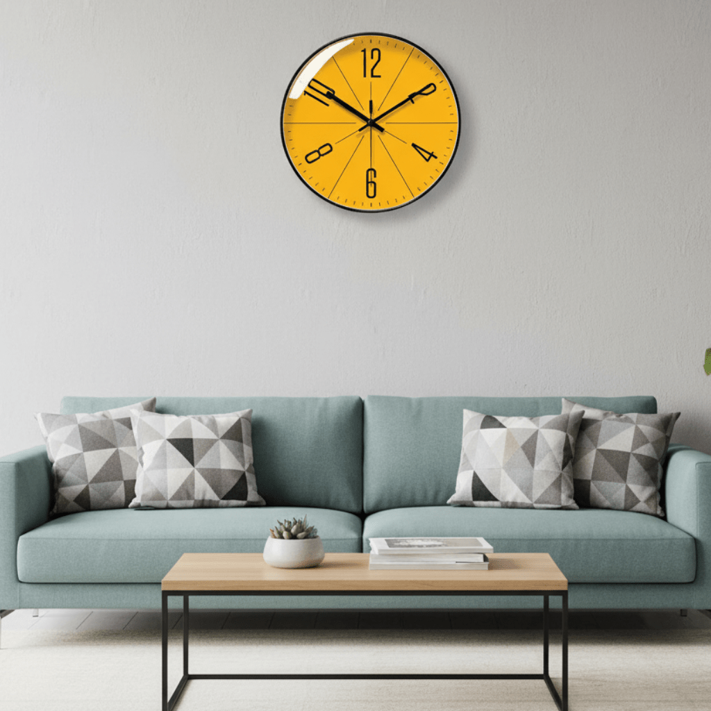 Silent Scandinavian Wall Clock, 25 to 35 cm