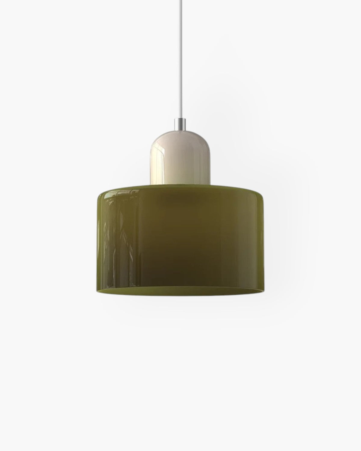 Petite suspension en verre coloré, 15 cm
