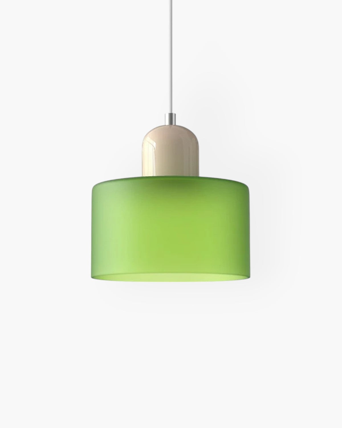 Petite suspension en verre coloré, 15 cm