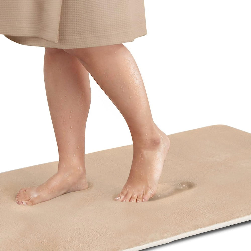 Tapis de bain en mousse à mémoire de forme, antidérapant