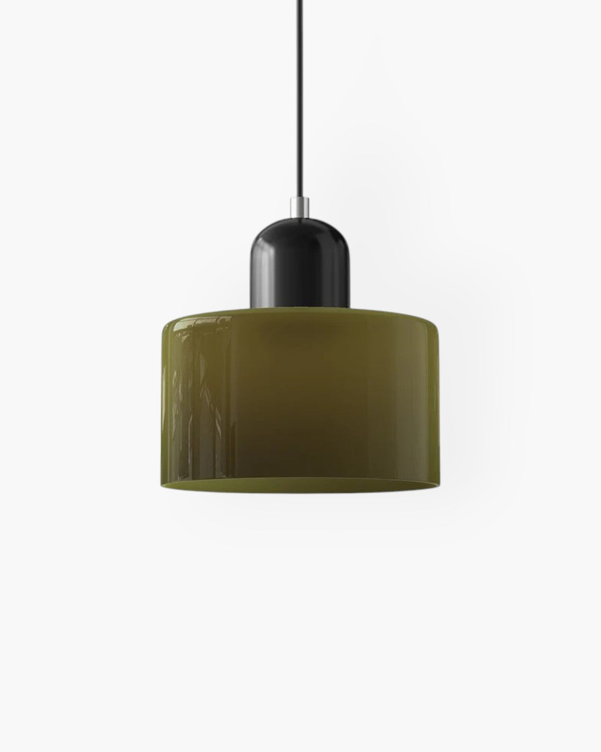 Petite suspension en verre coloré, 15 cm
