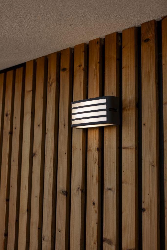 ZebraGlow - Applique Murale d'Extérieur à Grille