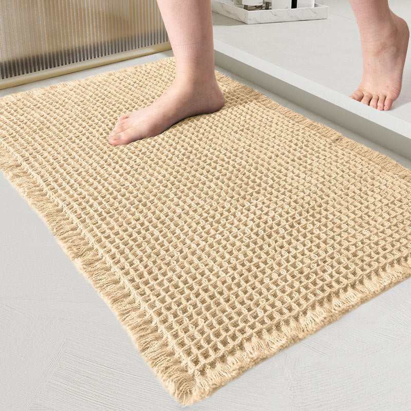 Tapis de bain nid d'abeille absorbant