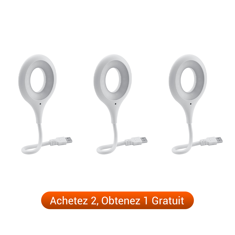 Lampe LED USB à commande vocale et col de cygne