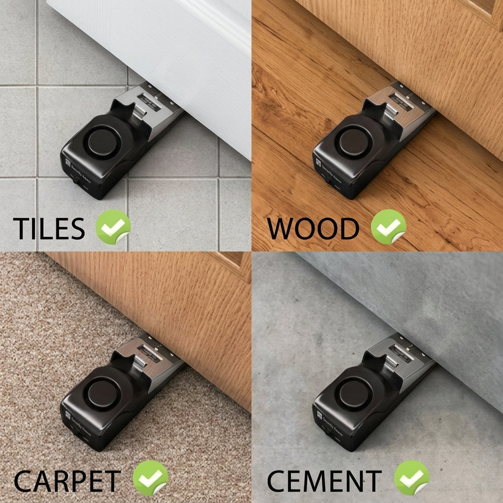 Wireless Alarm Door Stopper, 120 dB