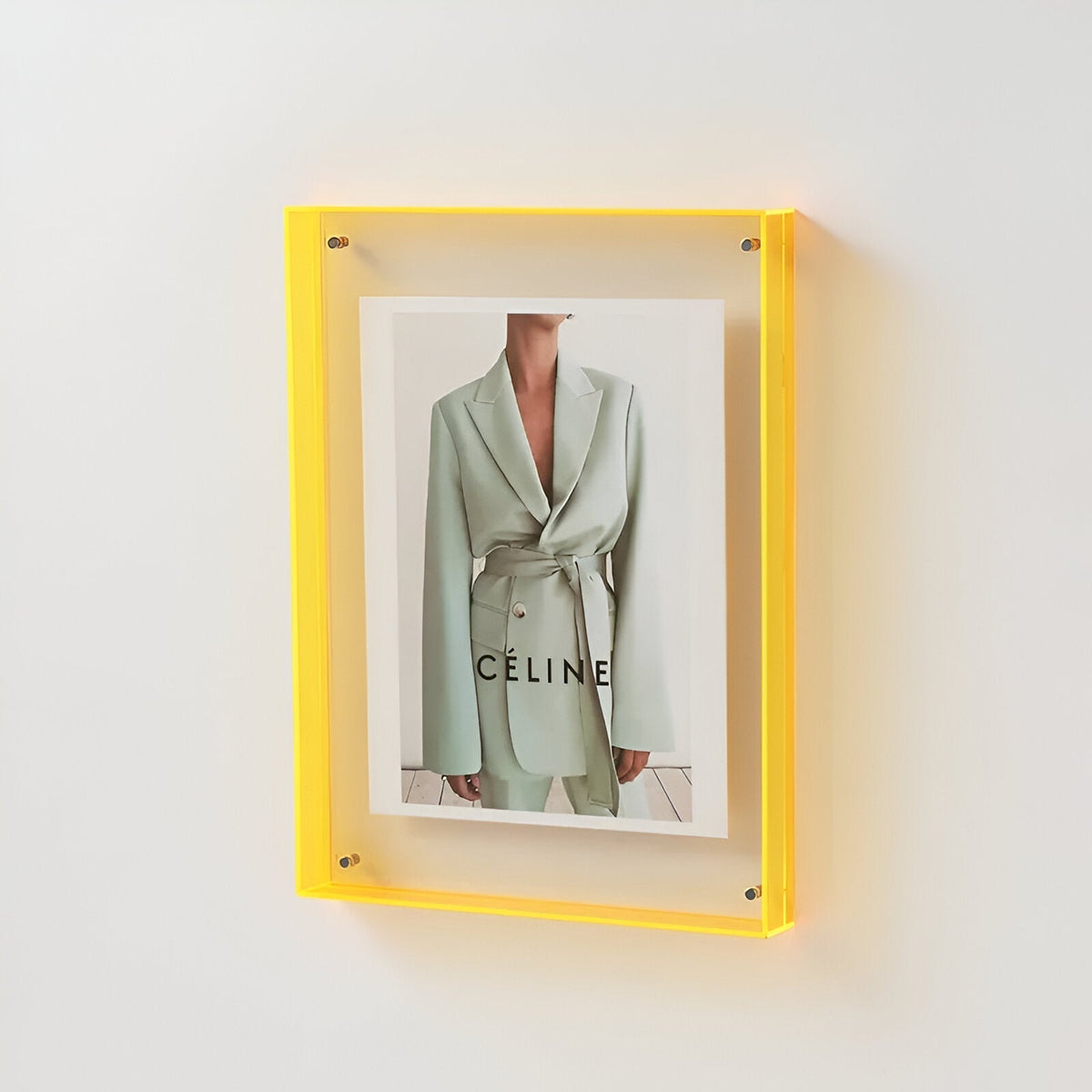 Minimalist Acrylic Photo Frame, Standing or Hanging