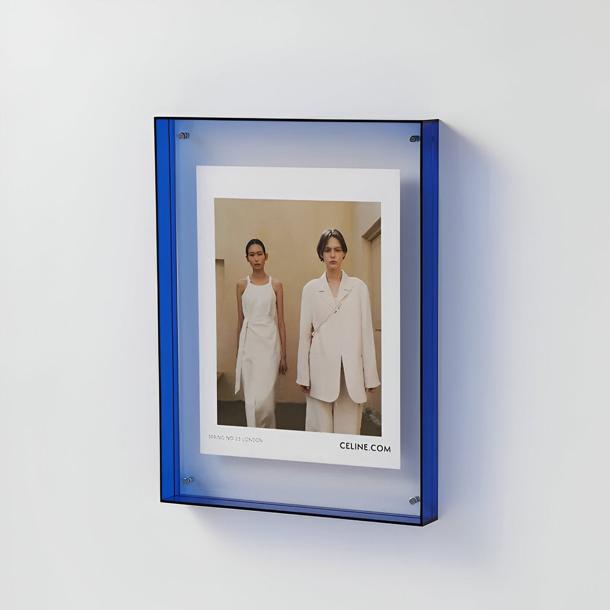 Minimalist Acrylic Photo Frame, Standing or Hanging