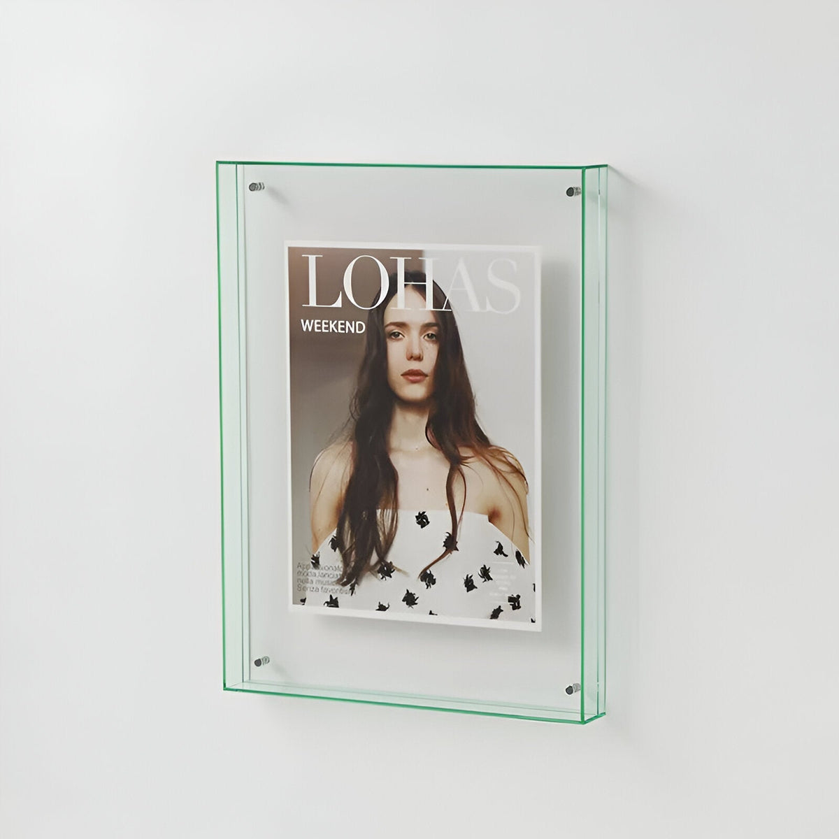 Minimalist Acrylic Photo Frame, Standing or Hanging