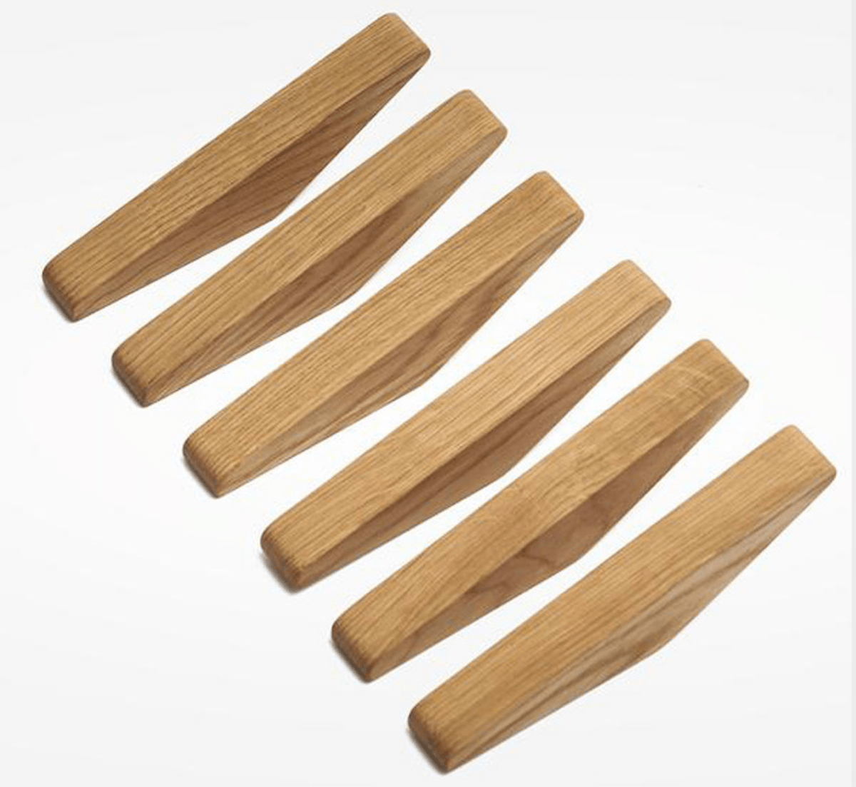 Crochets Muraux en Bois Naturel Bicolore