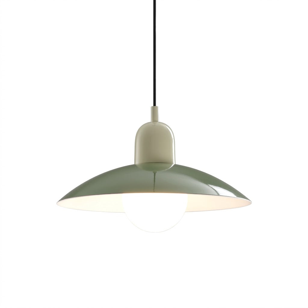 Suspension Bauhaus en fer, coloris macaron