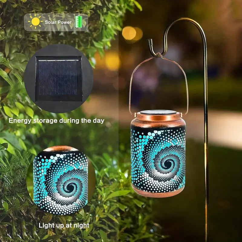Solara Glow - Lampe de Jardin LED en Inox et Verre