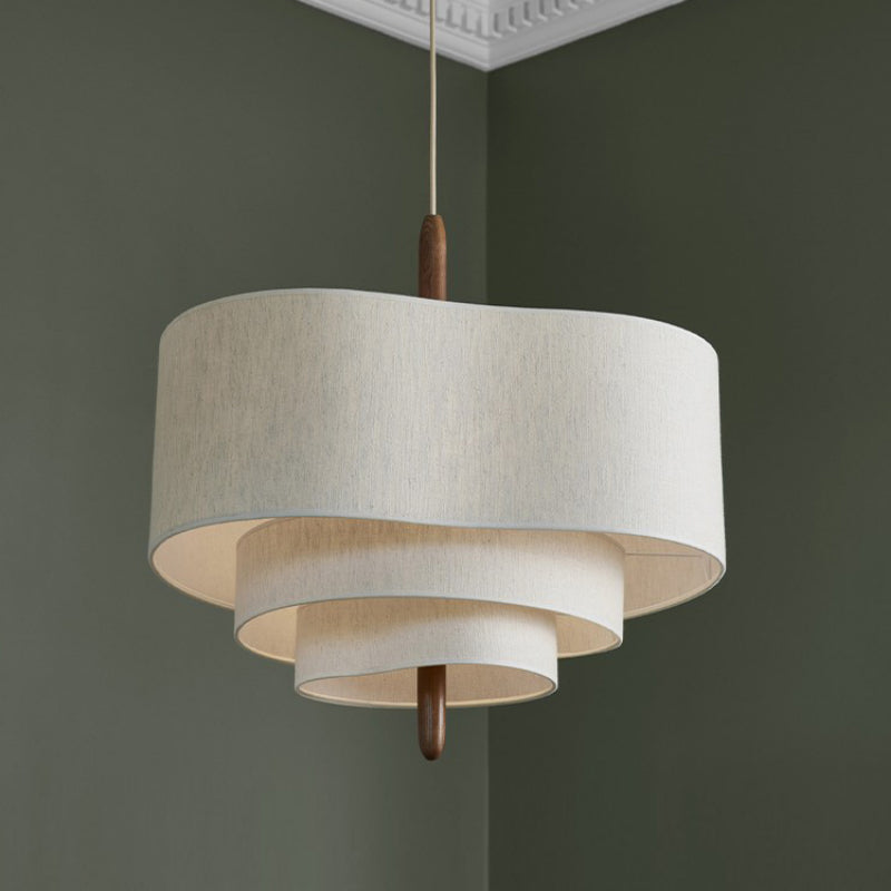 Lustre en tissu de style classique, 45 ou 58 cm