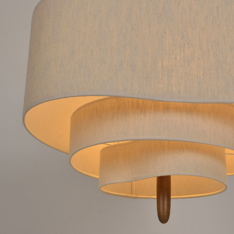Lustre en tissu de style classique, 45 ou 58 cm