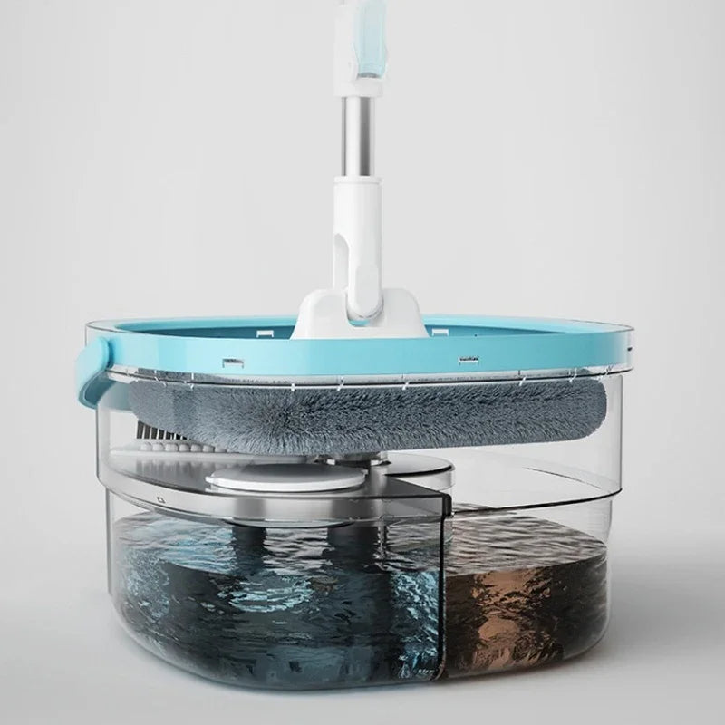 SpinMop - Set Balai Rotatif et Seau Essoreur