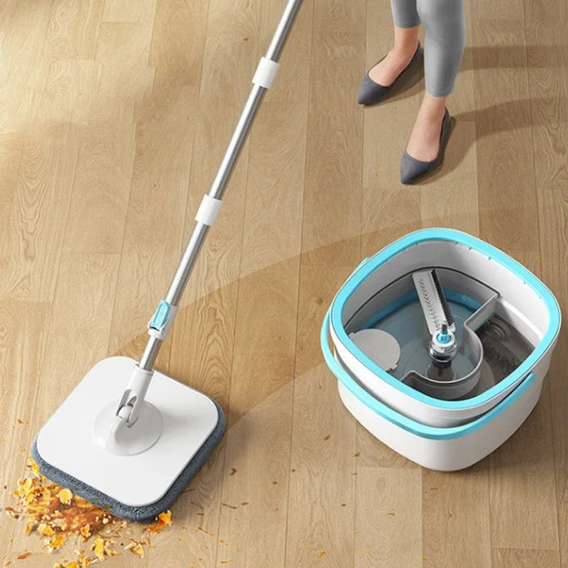 SpinMop - Set Balai Rotatif et Seau Essoreur