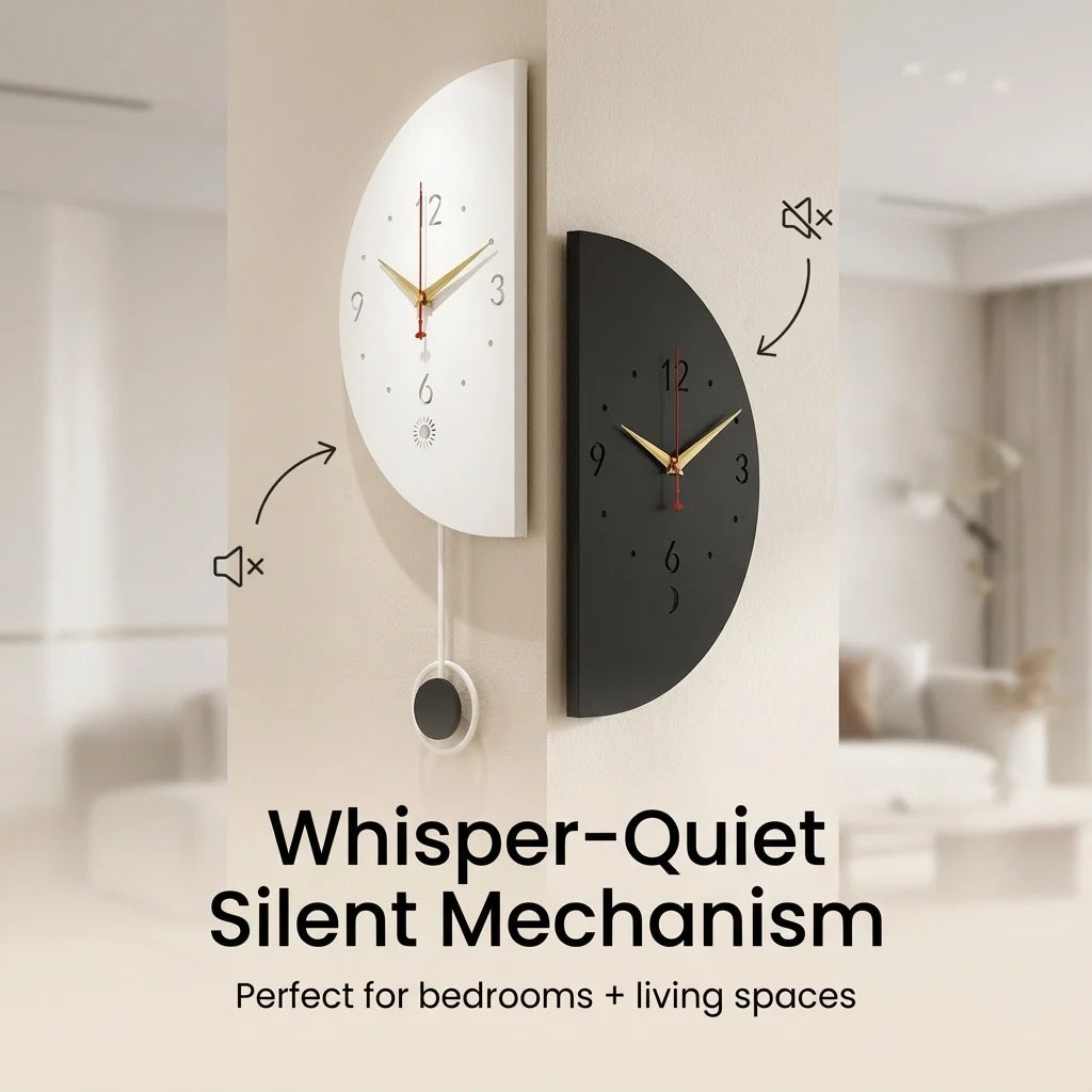 Dual-Sided Metal Corner Wall Clock