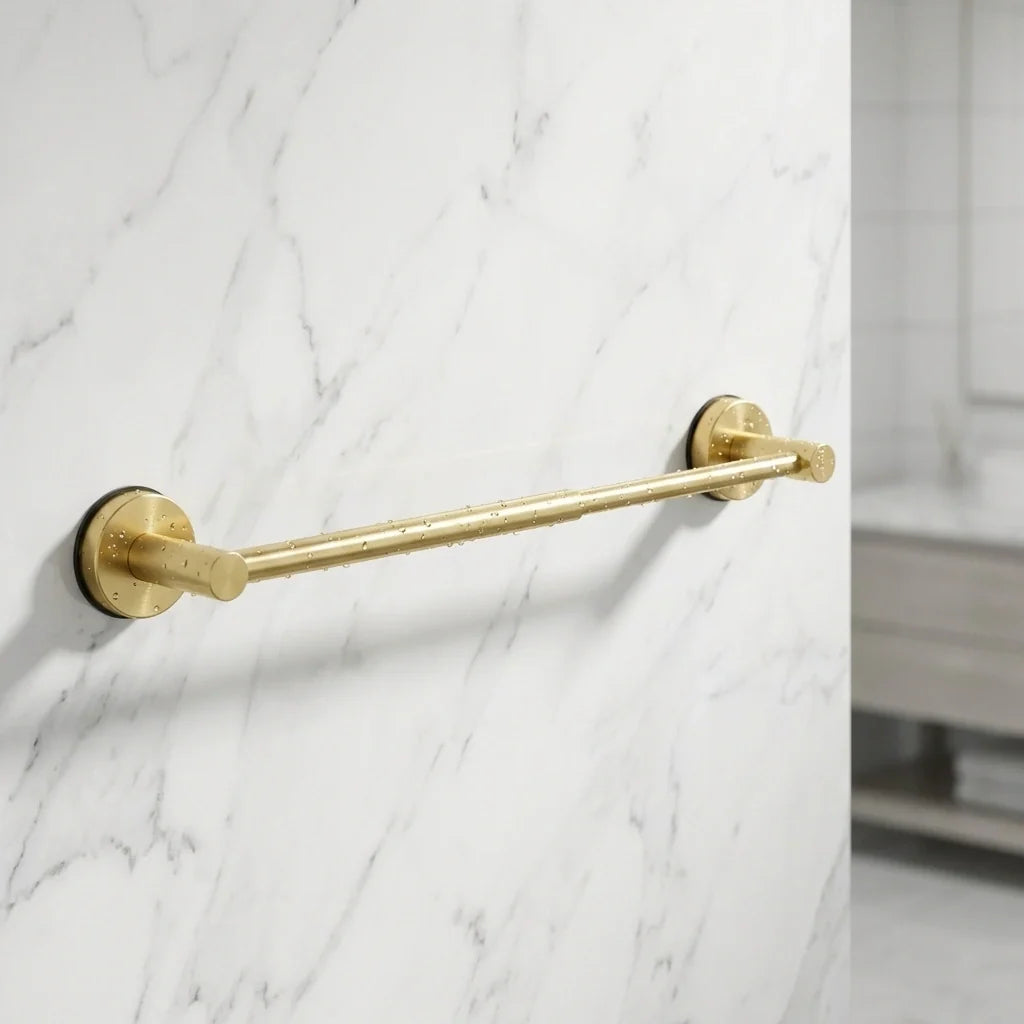 No-Drill Suction Towel Bar, Adjustable Length
