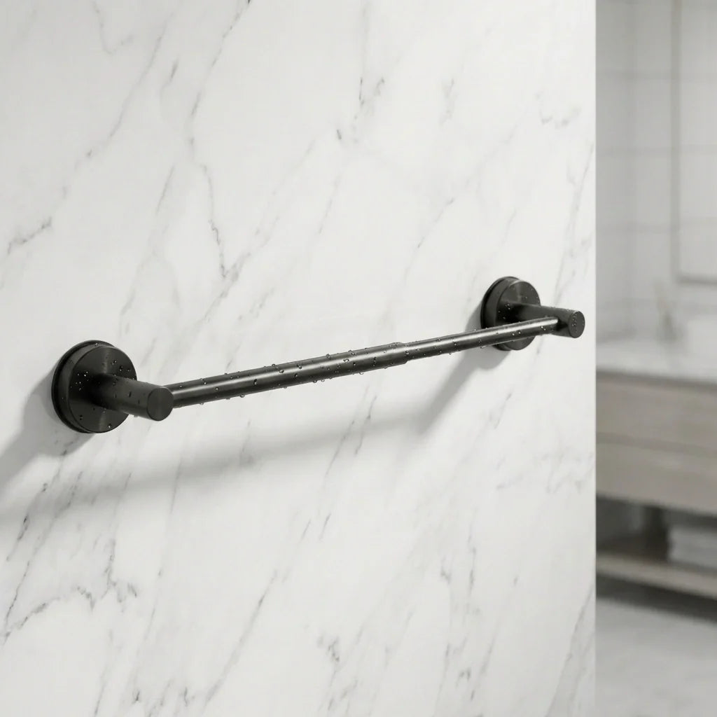No-Drill Suction Towel Bar, Adjustable Length