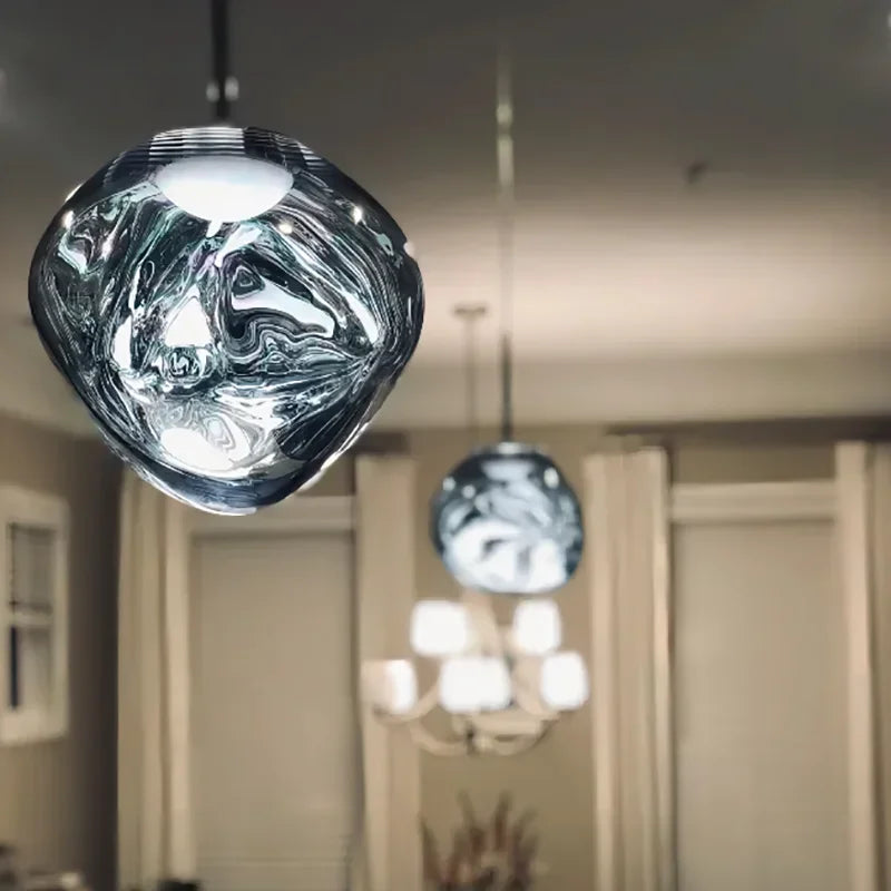 Nordic Glass Pendant Light, 18 to 48 cm