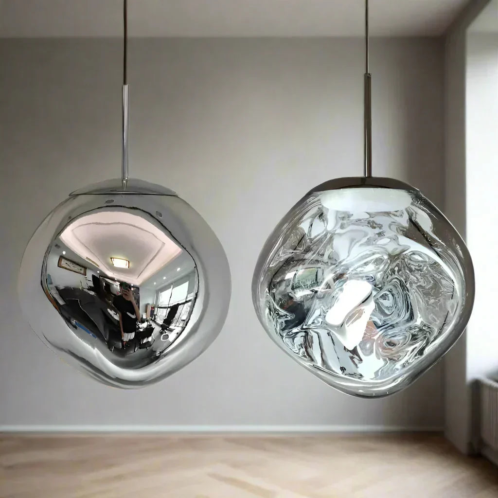 Nordic Glass Pendant Light, 18 to 48 cm