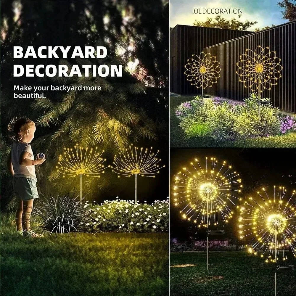 Lumières Feux d'Artifice Décoratives pour Jardin