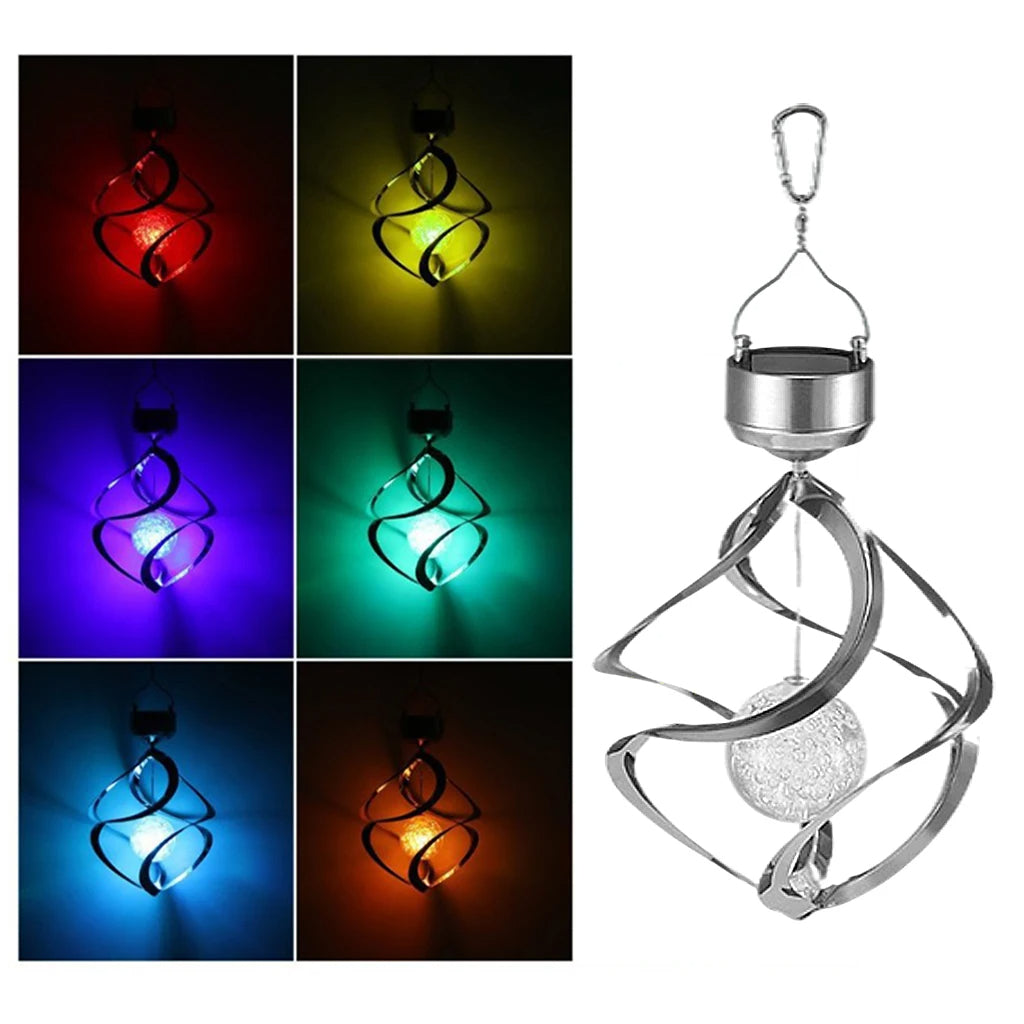 Carillon à Vent Solaire Lumineux LED