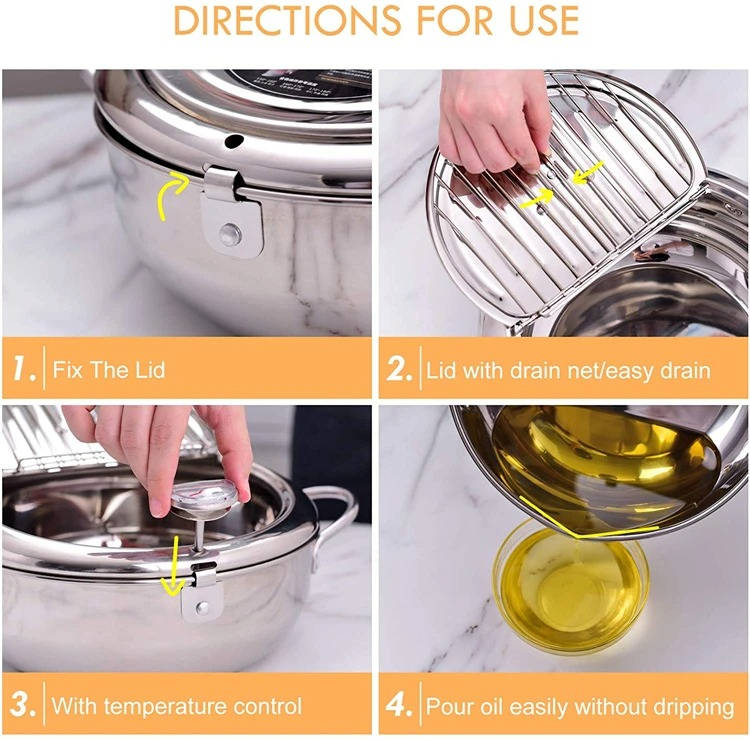Japanese Deep Frying Tempura Pot
