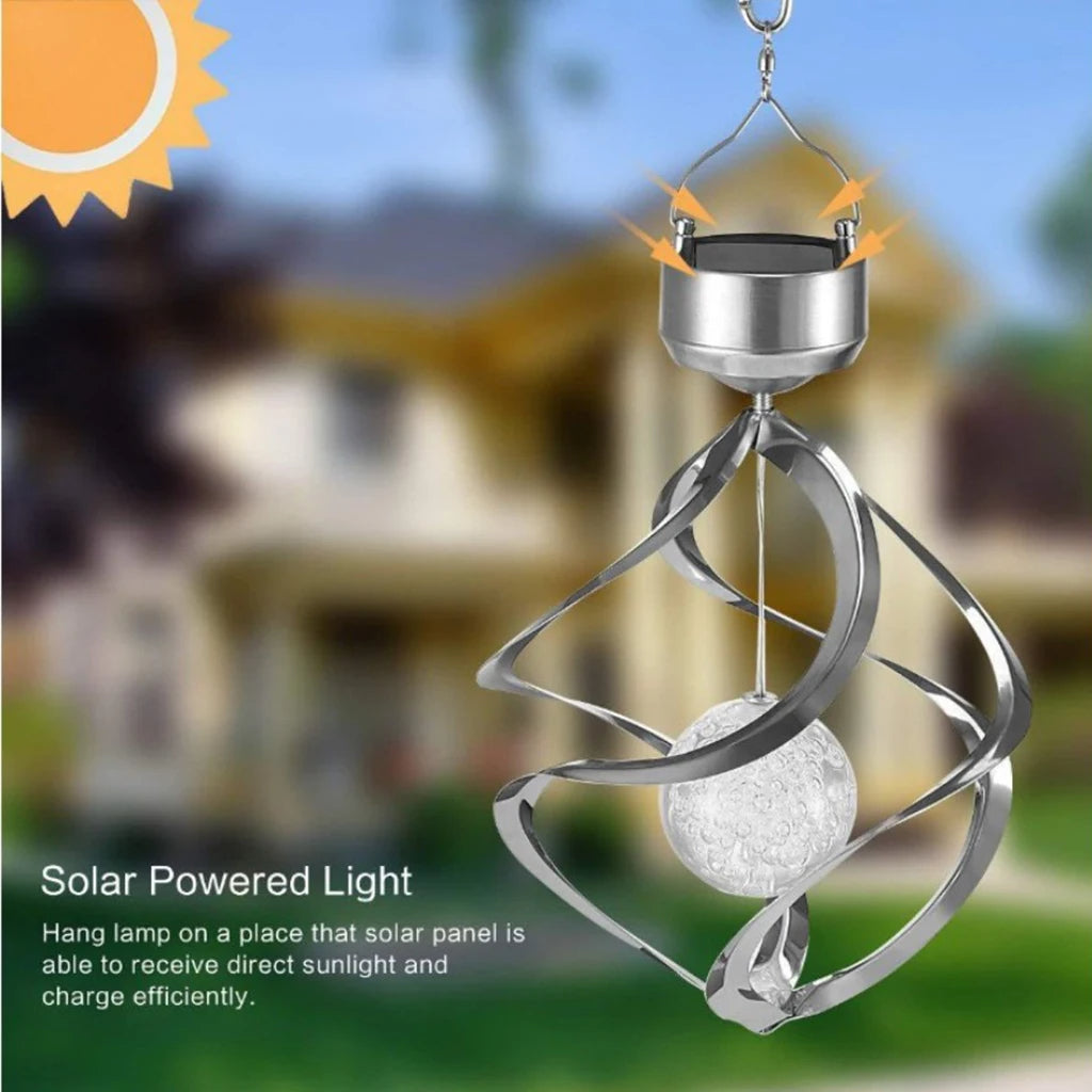 Carillon à Vent Solaire Lumineux LED