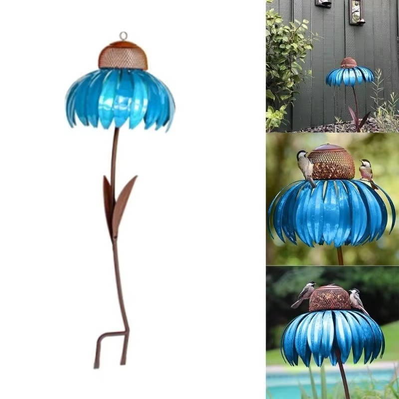 Mangeoire à Oiseaux Fleurie d'Extérieur